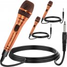 Premium Vocal Dynamic Cardioid Handheld Microphone Unidirectional Mic with 12ft PM 625 3Pcs