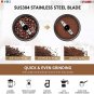 2 Pack Coffee Grinder 5 Ounce Electric Large Portable Compact 150W Spice Grinder CG 01 BR & BL