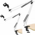 Microphone Arm Stand Studio Suspension Scissor Boom Mic Arm Stand with Mic Clip MS ARM W 2Pcs