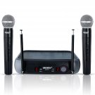 Wireless Microphone System with case, VHF Dual 2 Handheld Mics Professional WM 5CPGVX