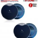 5Core 15W Qi Wireless Charger PAIR Fast 3.0 Charging Pad Dock For Samsung CDKW01 MG 2PK
