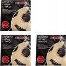 5Core Guitar strings Steel Acoustic 6 Pieces Guitar Strings 3Pack GS AC 3 SET