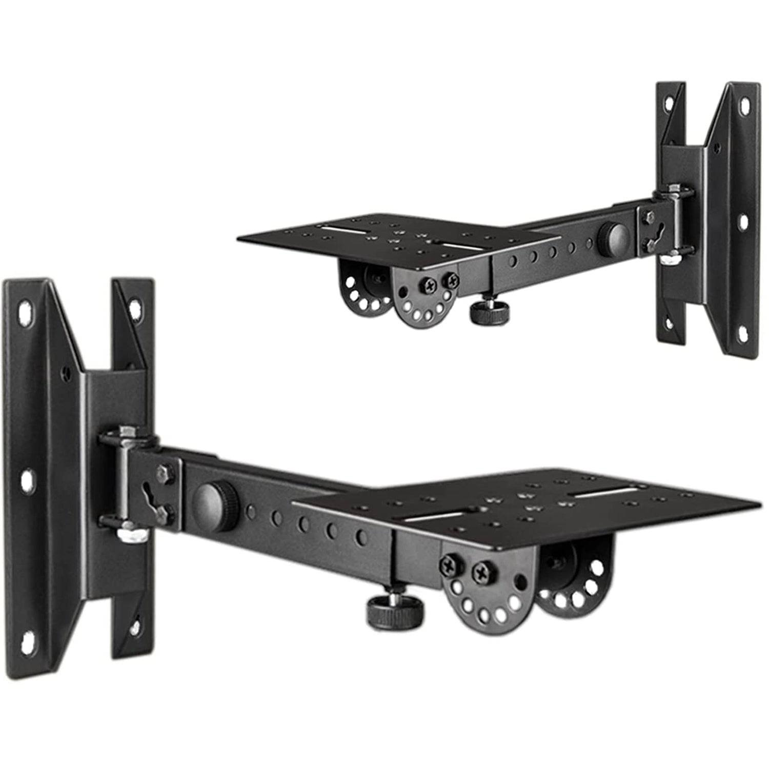 5Core 2 Pack Speaker Wall Mount Stand Bookshelf Rotatable Angle Adjustable WST 03 WST 03 Pair
