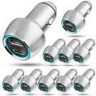 5Core 10 Pieces 12V Car USB Fast Charger USB-C Dual Port Adapter For IPhone, Samsung, CDKC12 10Pcs