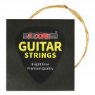 5Core Brass Wound Acoustic Guitar Strings With Hexangular steel core Extra Light GS AC BRSS