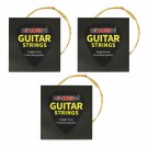 5Core 3SET Nickel Wound Acoustic Guitar Strings Extra Light Gauge 0.010-0.048 GS AC BRSS 3SET