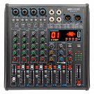 5 Core 4 Channel Powered Bluetooth Audio Mixer DJ Mixing Stereo Amplifier MX 4CH XL