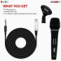 5Core Microphone Pro Dynamic Metal Mic XLR Audio Cardiod Vocal Karaoke Singing ND 235X