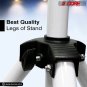 5 Core Professional Speaker Tripod Stand Adjustable Up to 72" Heavy Duty Steel SS HD 1 PK WH