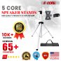 5 Core Professional Speaker Tripod Stand Adjustable Up to 72" Heavy Duty Steel SS HD 1 PK WH