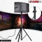 5 Core Professional Speaker Tripod Stand Adjustable Up to 72" inch W/Bag SS HD 1PK BLK BAG