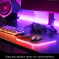 Mouse Pad Gaming Large Mousepad RGB LED Desk Mat Glowing 12 Mode 5Core MP 300RGB