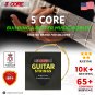 5 Core Phosphor Bronze Extra Light Acoustic Guitar Strings 10-48 GS AC BZ