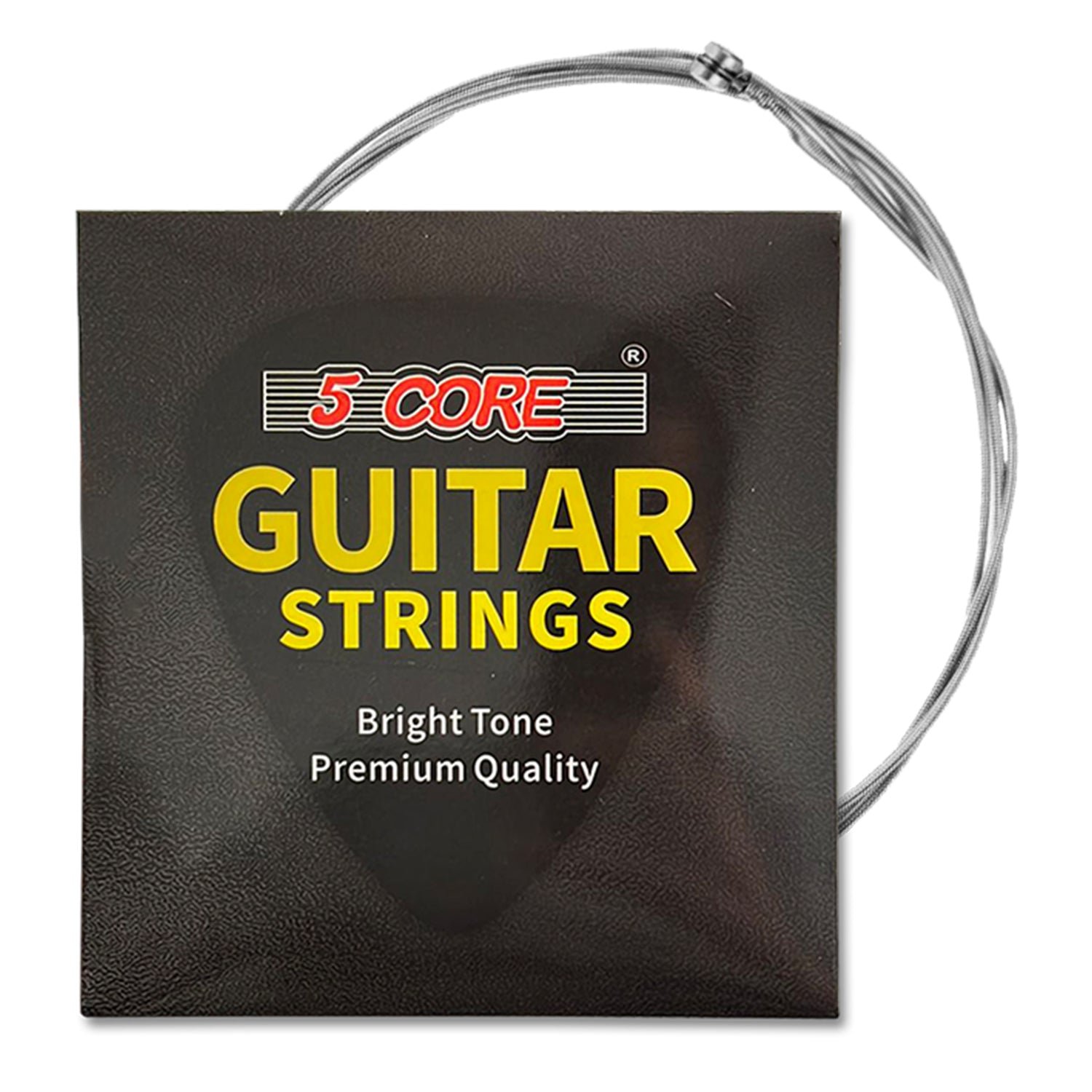 5 Core Electric Guitar Strings,Pure Nickel Guitar Strings .010-.048 6 String Set GS EL NK