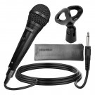 5Core Microphone Pro Neodymium Dynamic Mic XLR Audio Cardiod Karaoke w/ Mic Clip ND 58 BLK