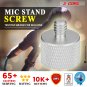 5 Core Mic Stand Adapter Aluminum 3/8 Male to 5/8 Female Screw for Clips MS ADP M SLV 38M-58F 1PC