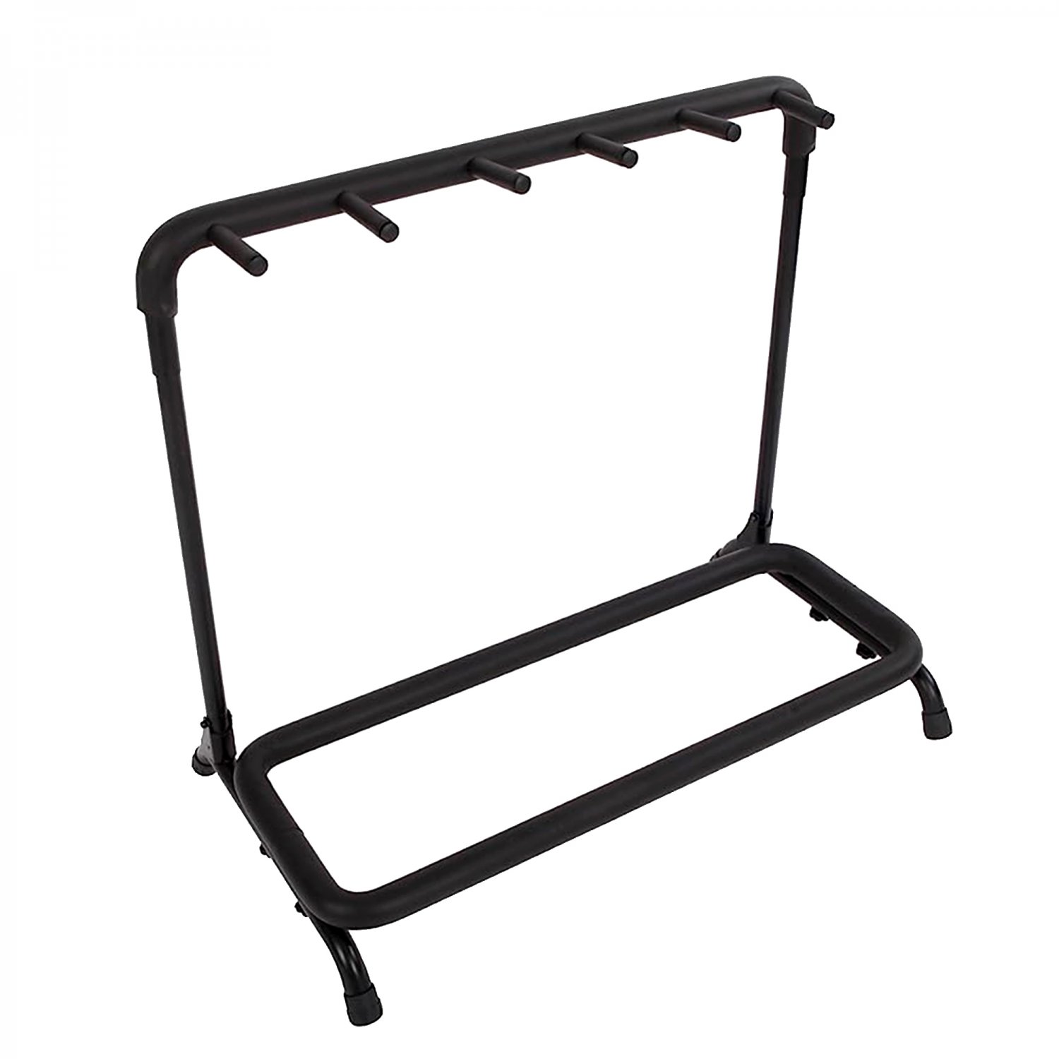 5 Core Guitar Stand Black, 5-Space Multi-Guitar Folding Display Rack Stand Guitar Holder GR 5N1