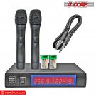 5 Core VHF Dual Channel DIGITAL 2 Pieces Wireless Microphone System Receiver &  Hand Mic WM PBDD 01