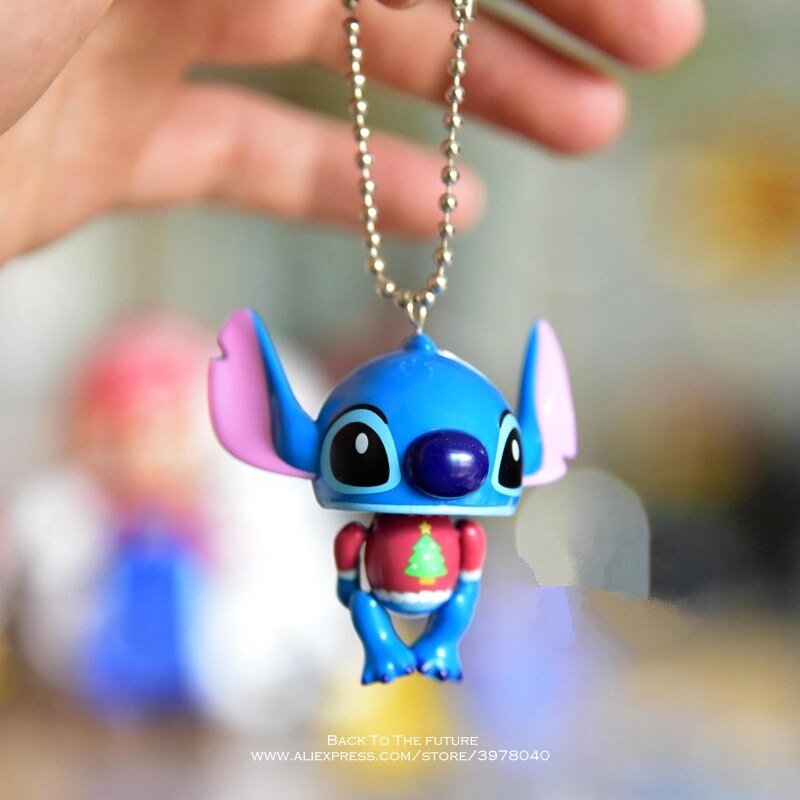 Disney Lilo And Stitch 5cm Action Figure Mini Doll Posture Anime Decoration Collection Figur White