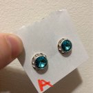Swarovski Crystal Stud Earrings Vitrail Rhinestones