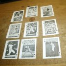 nrmt-1969 global imports baseball mini playing cards-33 card lot!willie mays-ernie banks&more!look!