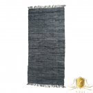 Leather Rug for Fireplace Fireproof Carpet GRAY BLUE Hearth Fire Resistant Mat Rug