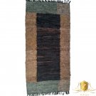 Leather Rug for Fireplace Fireproof Carpet GREEN RECTANGLE Hearth Fire Resistant