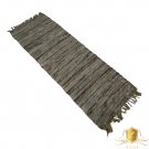 Leather Rug for Fireplace Fireproof Carpet BEIGE GOLD Runner Hearth Fire Resistant