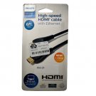 Philips 6' Basic HDMI High Speed Cable with Ethernet - Black Cable