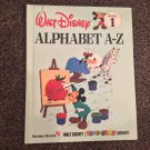 Disney Alphabet A-Z Volume 1 Children's Book Hardcover Fun-To-Learn vintage 1983