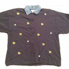 Victoria Jones Buttoned Down Shirt, Size M