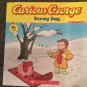 Two Curious George Books; Snowy Day and Says Thank You, Like New
