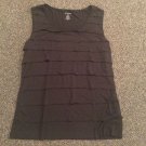George Ruffled Tank Top, Size L