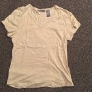 Liz Claiborne Glittered Short Sleeve Shirt, Size PM