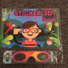 Wendy’s Kids Meal Toy, Sticker Your Story in 3D, Rainforest River, NWT