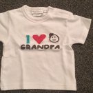 Elegant Baby Girl’s I Love Grandpa Shirt, 6 Months