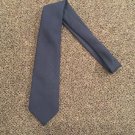 Solid Dark Blue Polyester Men’s Tie