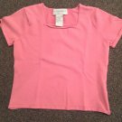 Sag Harbor Petite Short Sleeve Shirt, Size PM