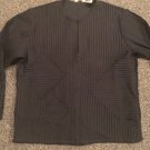 Laura Ashley Petite Woven Stripe And Mesh Jacket, Size PL Laura Ashley Petite Woven Stripe And Mesh Jacket, Size PL