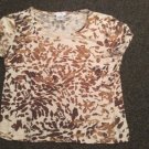 Kate Hill Short Sleeve Shirt, Size L