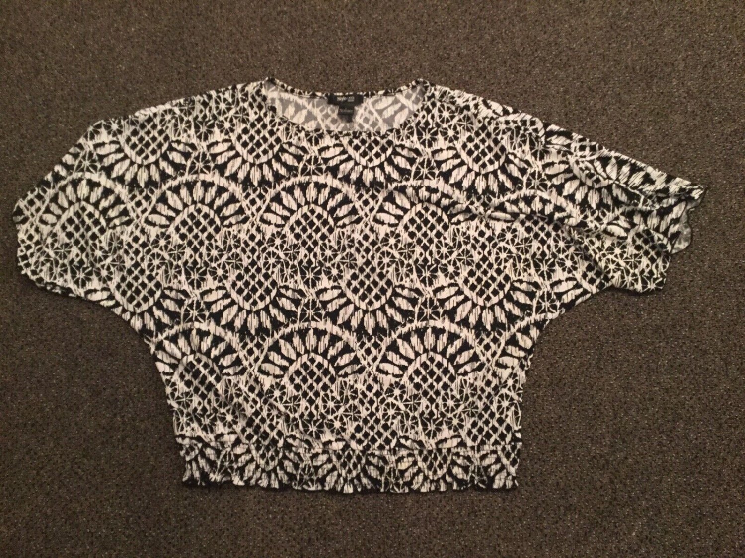 Style & Co. Petite Short Sleeve Shirt, Size PL