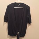 Ana Knotted Cardigan Shirt, Size L