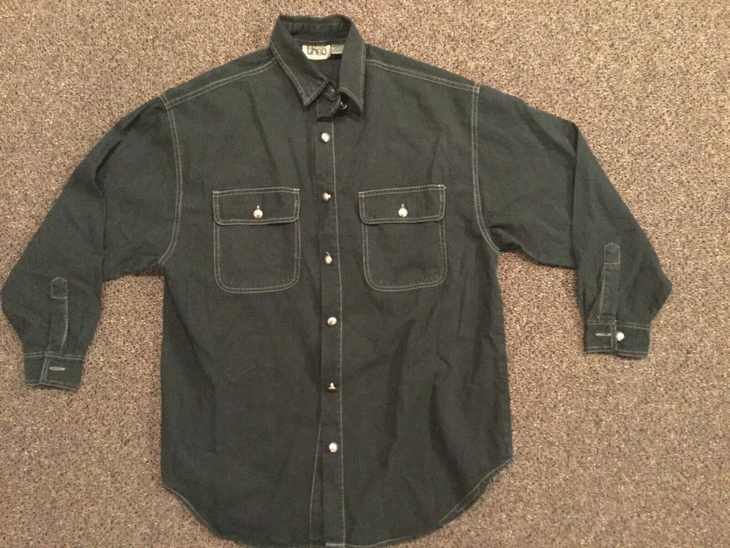Theo Button Down Shirt, Size M