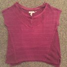 Aeropostale Short Sleeve Stripe Knit Shirt, Size S/P