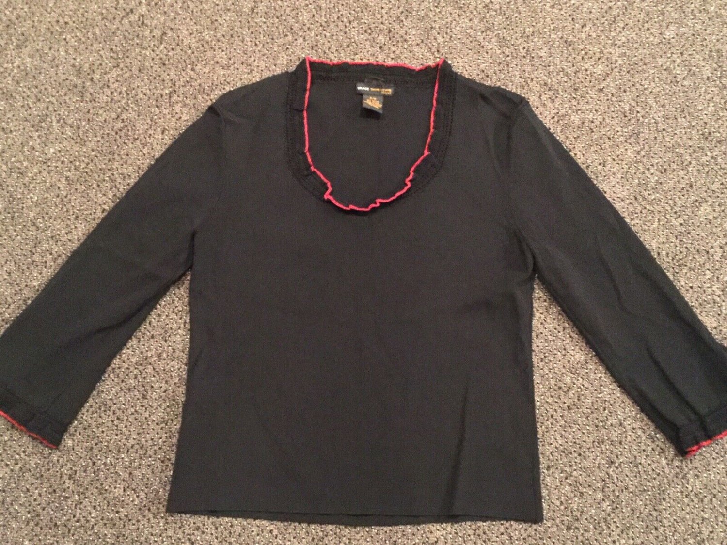 Grace Dane Lewis Long Sleeve Shirt, Size PM
