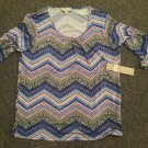 Laura Ashley Long Sleeve Petite Shirt, Size PM, NWT