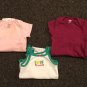 Three Six Month Girl’s One Pieces, 2 Carters, 1 Taggies