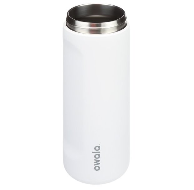 Owala FreeSip Water Bottle Stainless Steel, 24 Oz., Shy Marshmallow ...