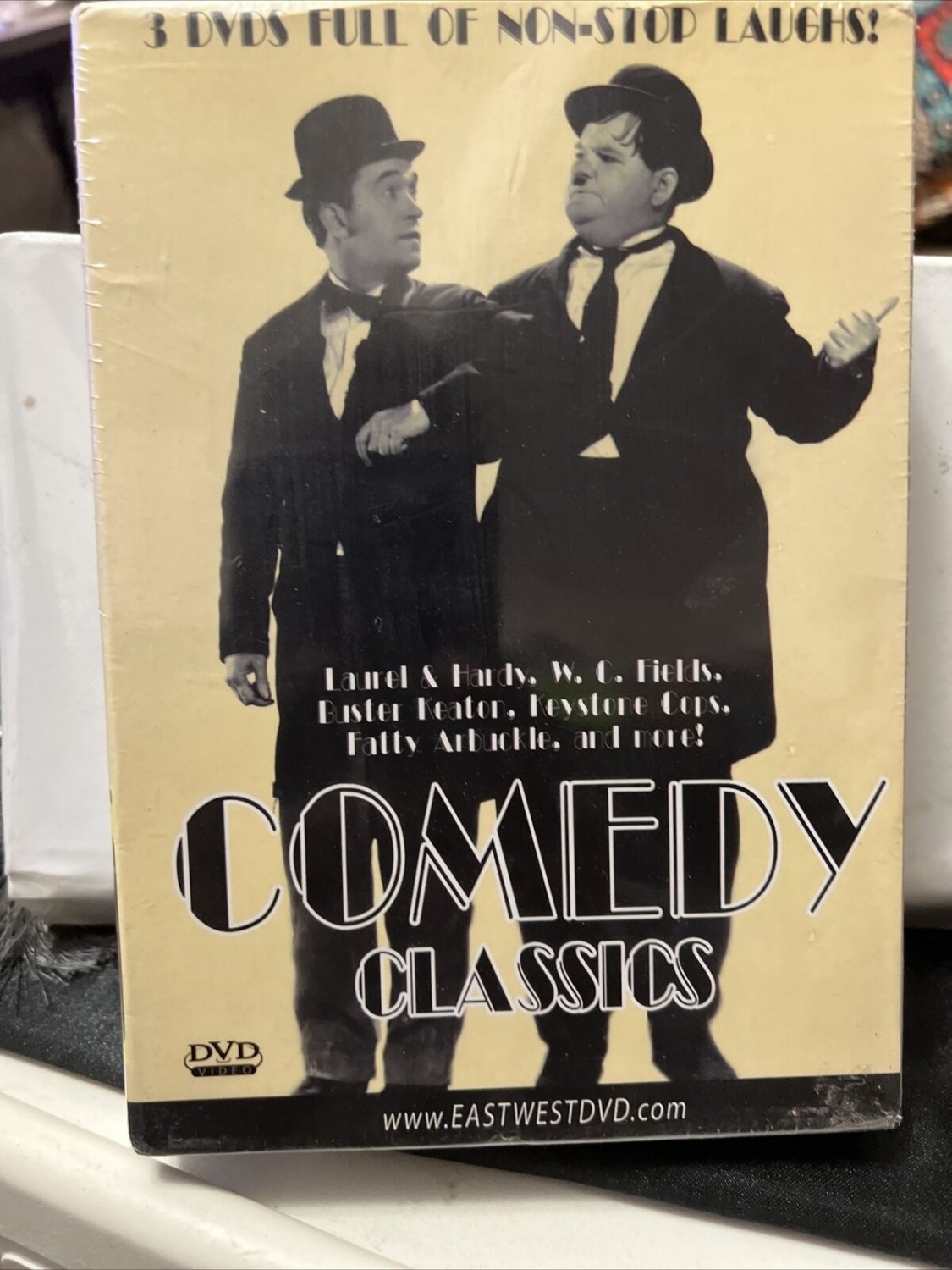 Comedy Classics Triple DVD Set Laurel & Hardy Buster Keaton W.C. Fields New
