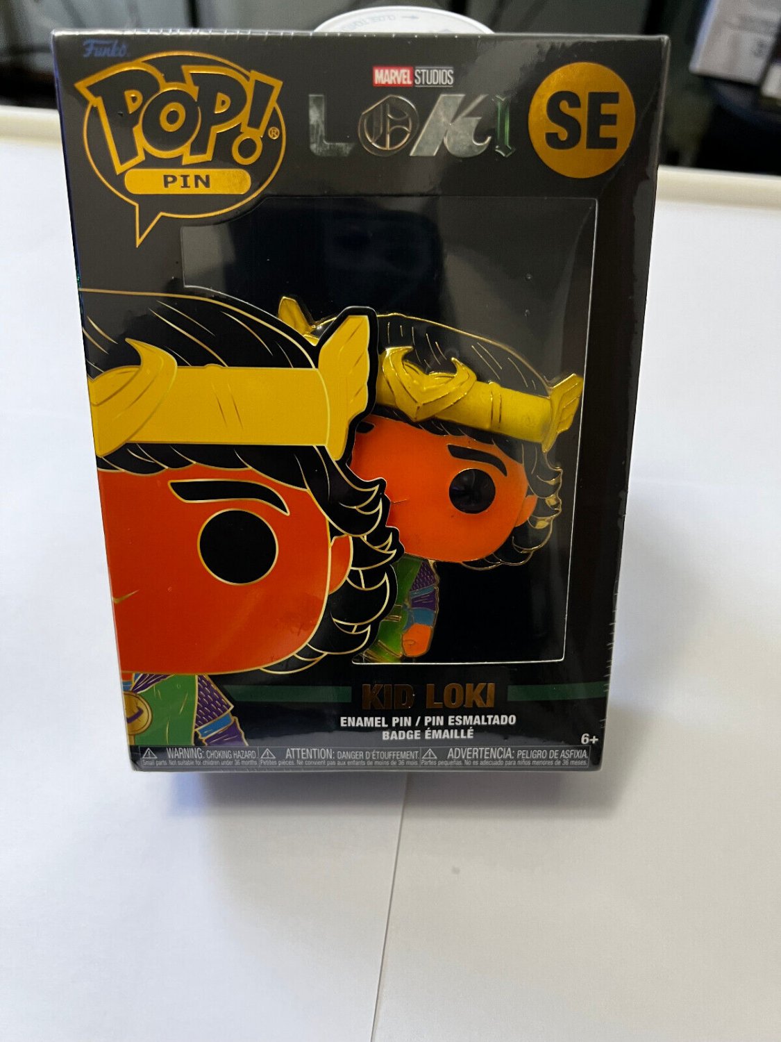 Funko Marvel Pop! Pin SE BLACKLIGHT Kid Loki COMMON Marvel Studios NIB